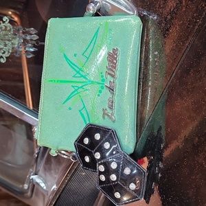 Lux de ville pouch, hand pinstriped